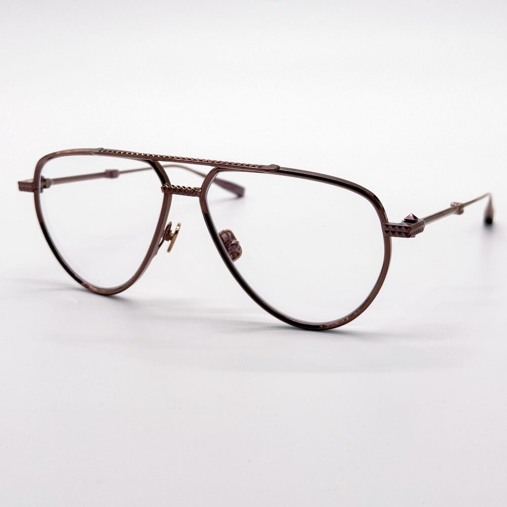 NEW VALENTINO V-STUD-II VLX-133C EYEGLASSES AVIATOR UNISEX GOLD ROSE EYEWEAR